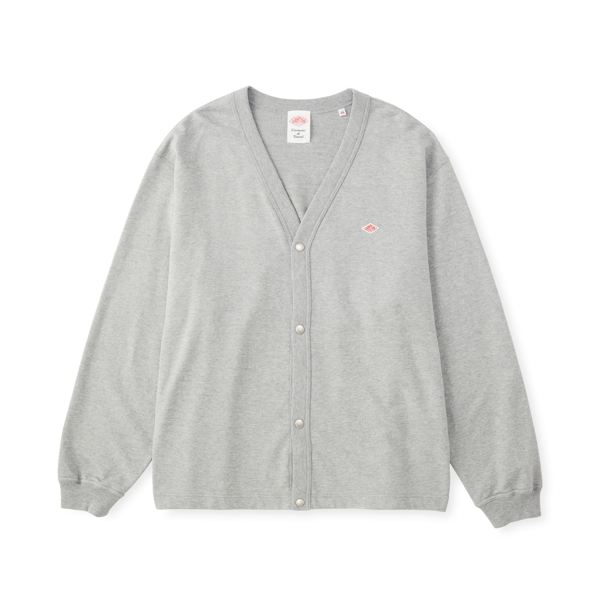 DANTON Men's Cotton Terry V-neck Cardigan