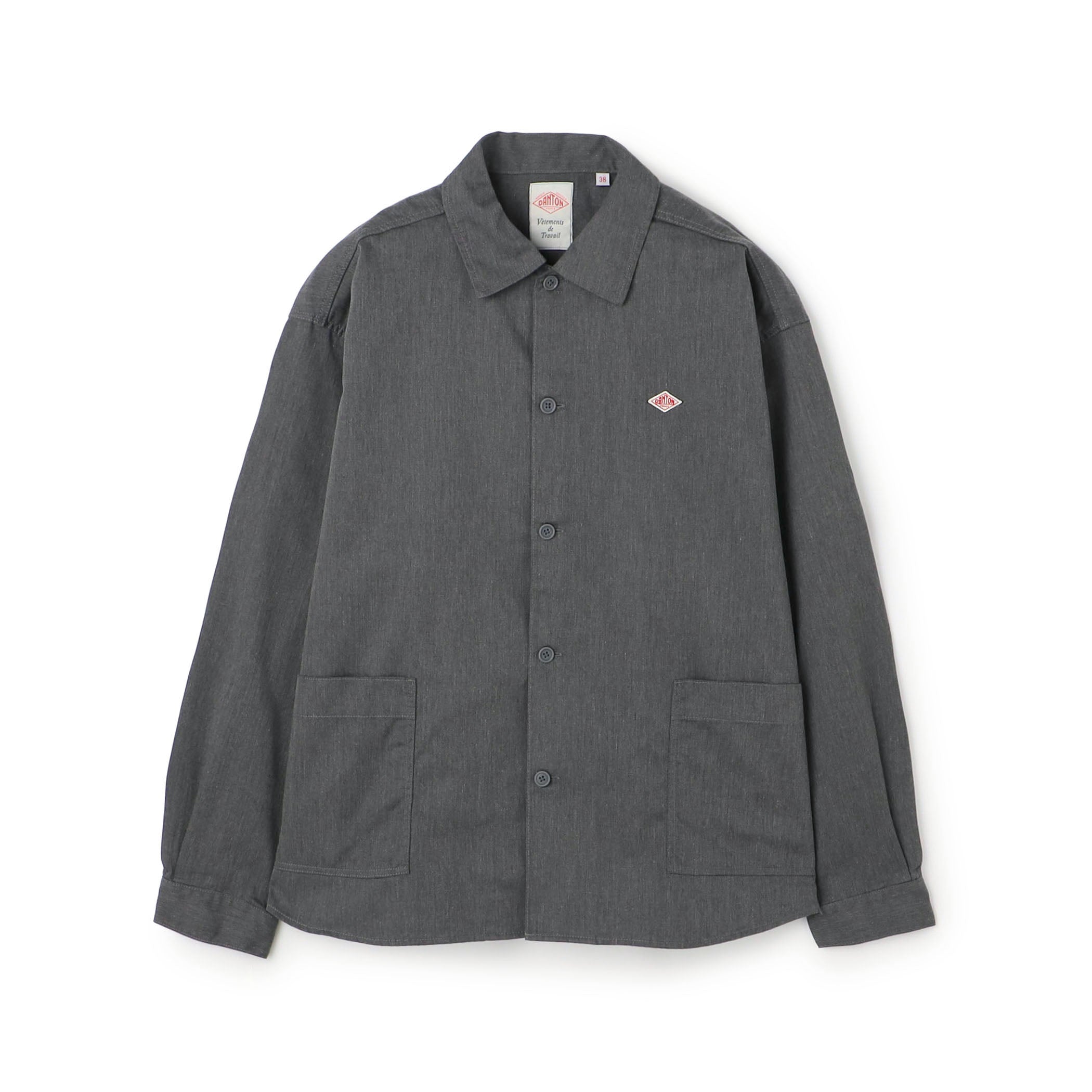 DANTON HALF SLEEVE SHIRT 色　DKNAVY サイズ38 Men's T/C Twill Long Sleeve Shirt – DANTON