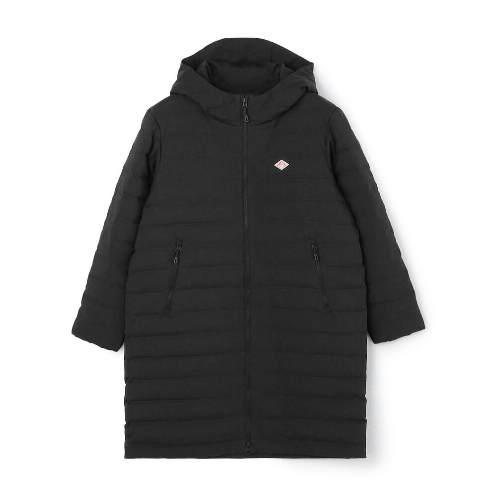 WOMEN'S WOOL LIKE POLYESTER MIDDLE DOWN HOODED COAT