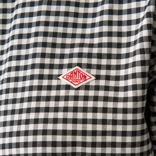 Women's Oxford Band Collar Shirt Pattern