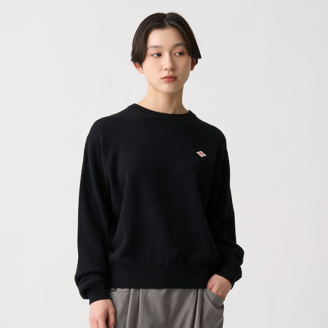 Women's Lambswool Crew Neck Knit Pullover
