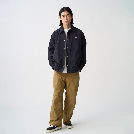 Men's Peach Taffeta Insulaition Coach Jacket