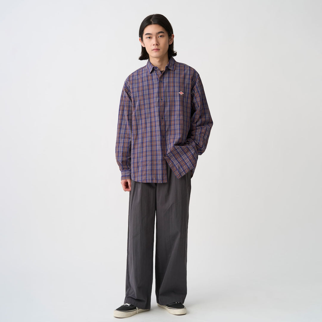 Men's Nylon Regular Collar Shirt