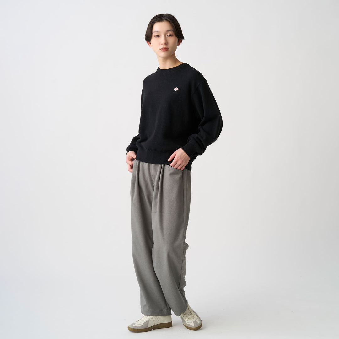 Women's Lambswool Crew Neck Knit Pullover