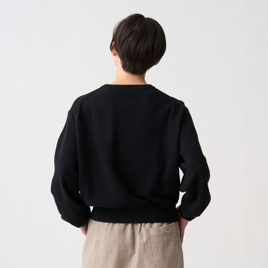 Women's Lambswool Crew Neck Knit Cardigan