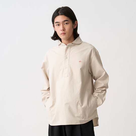 Men's Oxford Round Collar Pullover Shirt
