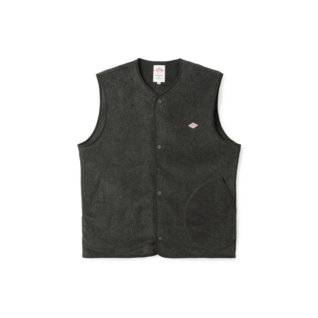 Men's Fleece Collarless Vest
