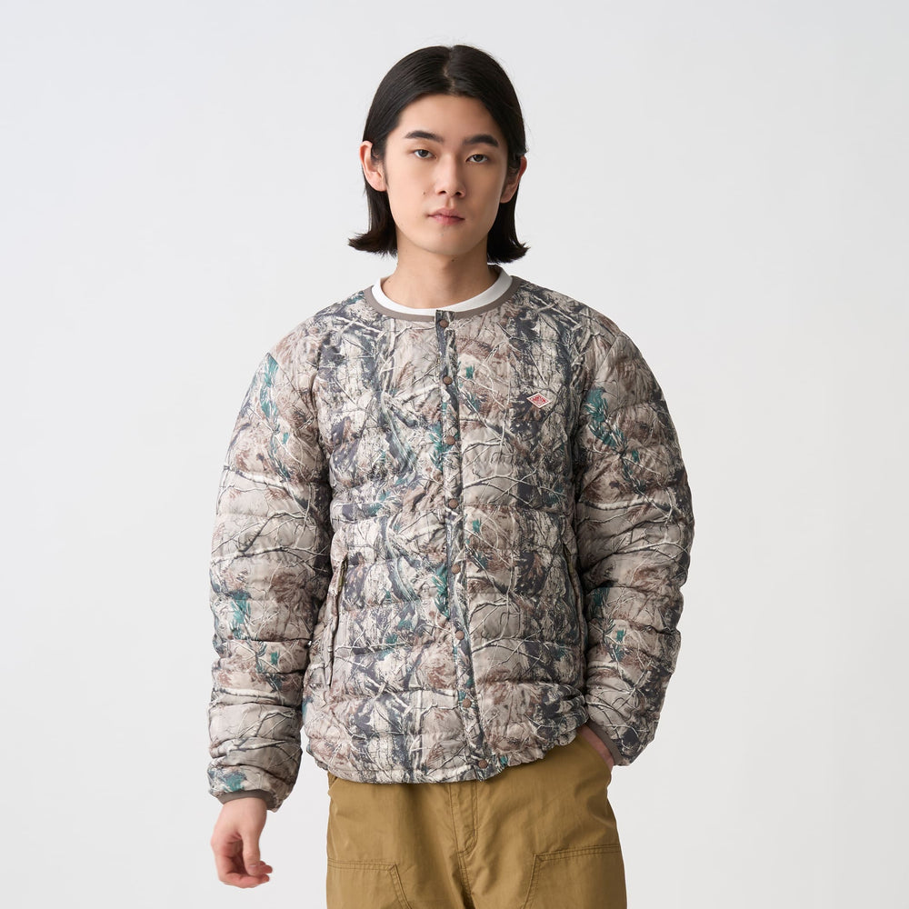 Men's Crewneck Inner Down Jacket - Tree Camo Print