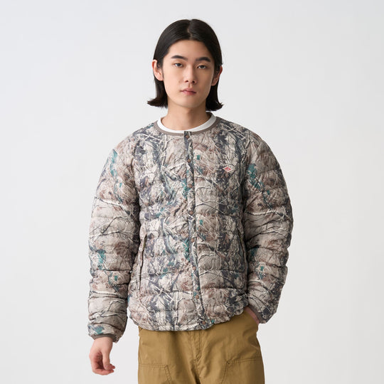 Men's Crewneck Inner Down Jacket - Tree Camo Print
