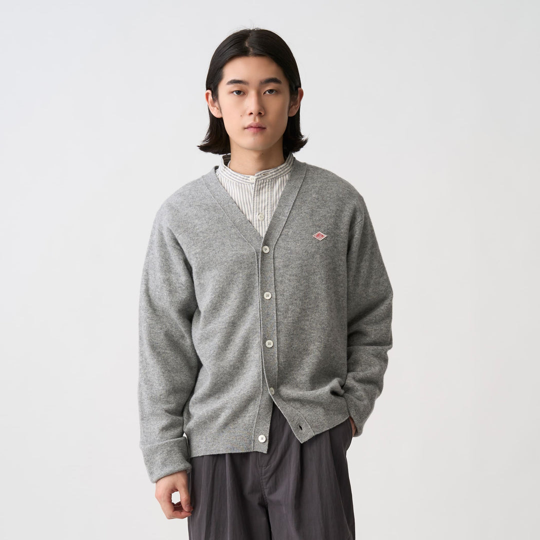 Men's Lambswool V-Neck Knit Cardigan