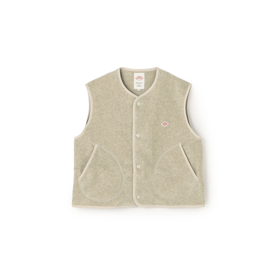 Women's Fleece Collarless Vest