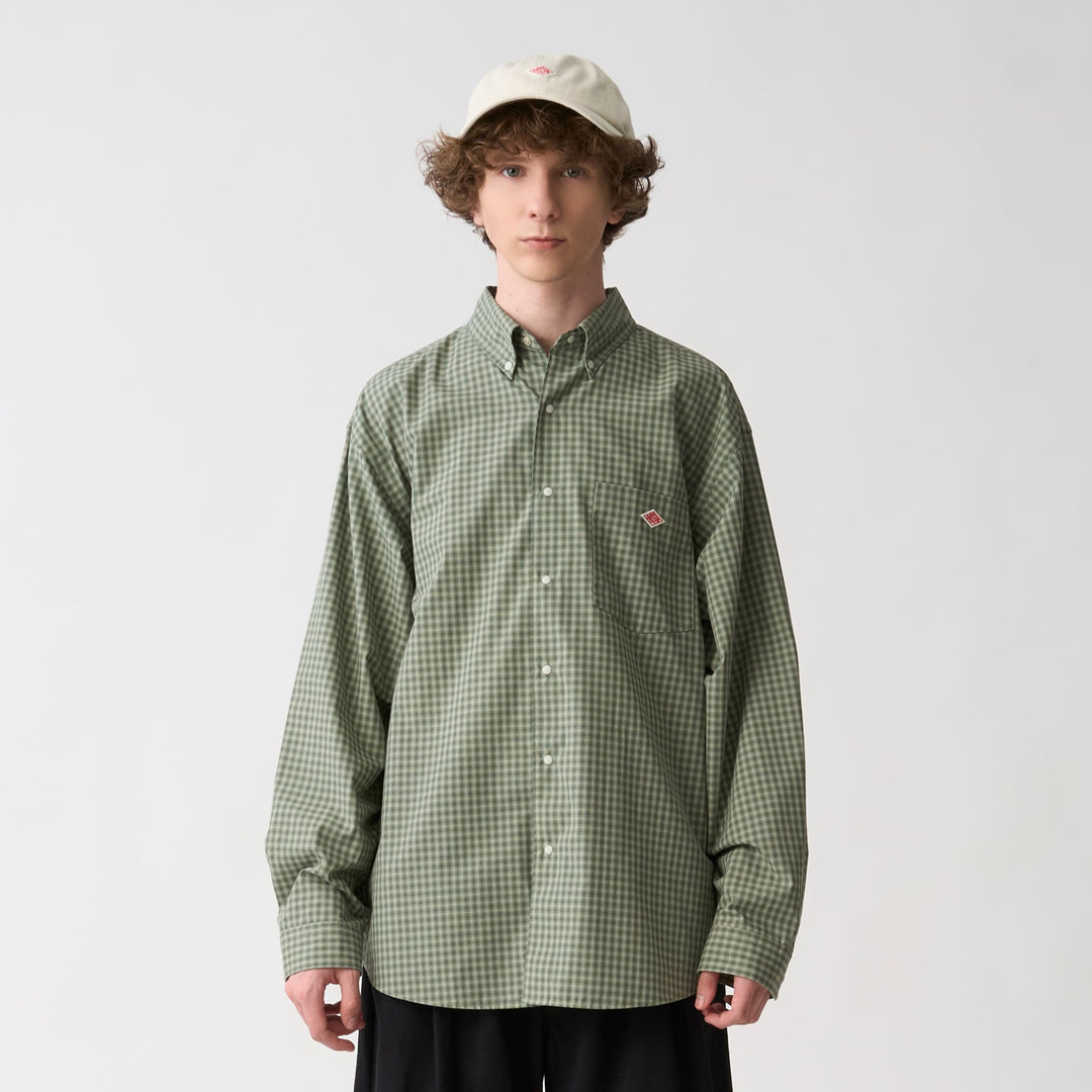 Men's Cotton Twill Button-Down Shirt