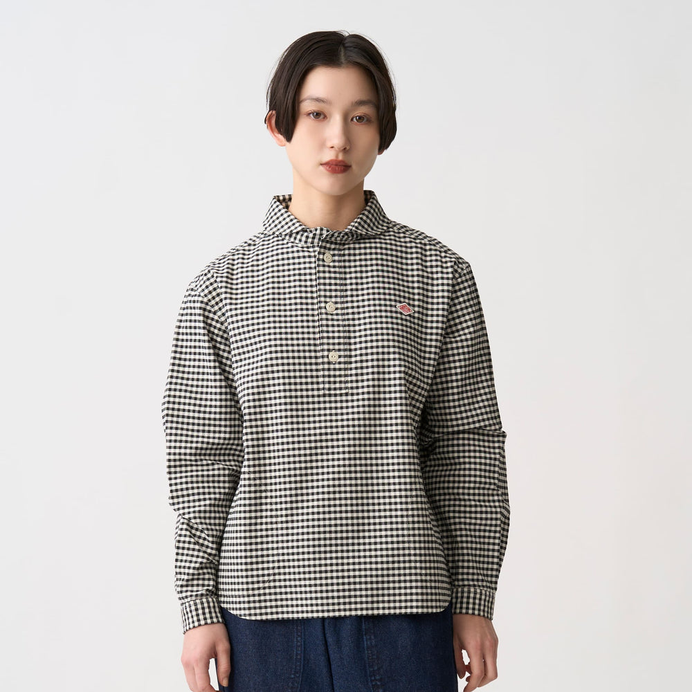 Women's Oxford Round Collar Pullover Shirt Pattern