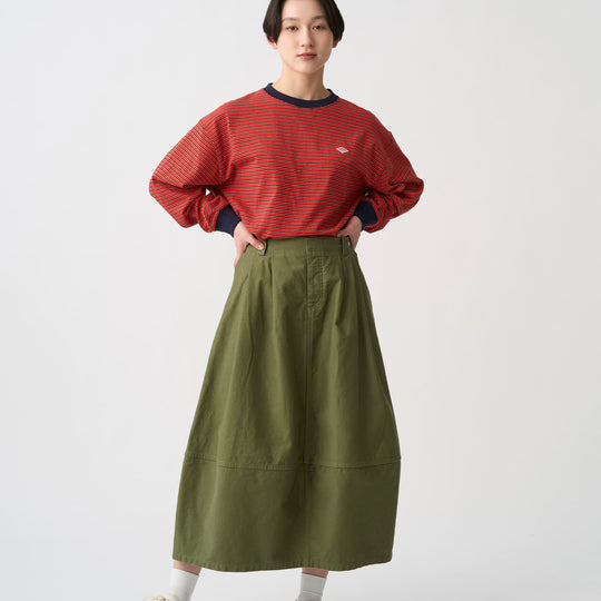 Women's Back Satin Cocoon Skirt