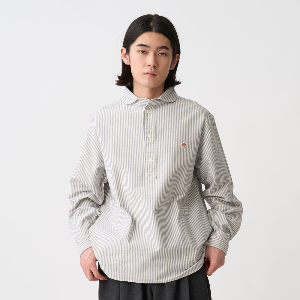 Men's Oxford Round Collar Pullover Shirt Pattern