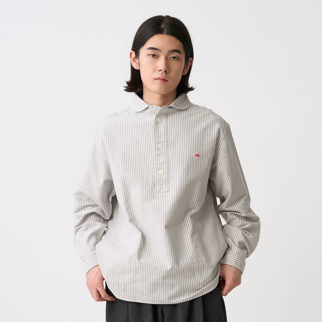 Men's Oxford Round Collar Pullover Shirt Pattern
