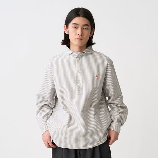 Men's Oxford Round Collar Pullover Shirt Pattern