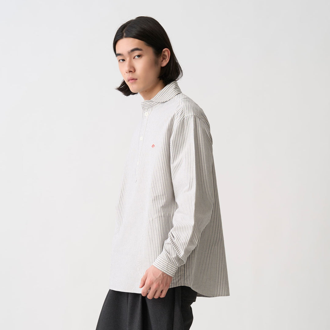 Men's Oxford Round Collar Pullover Shirt Pattern