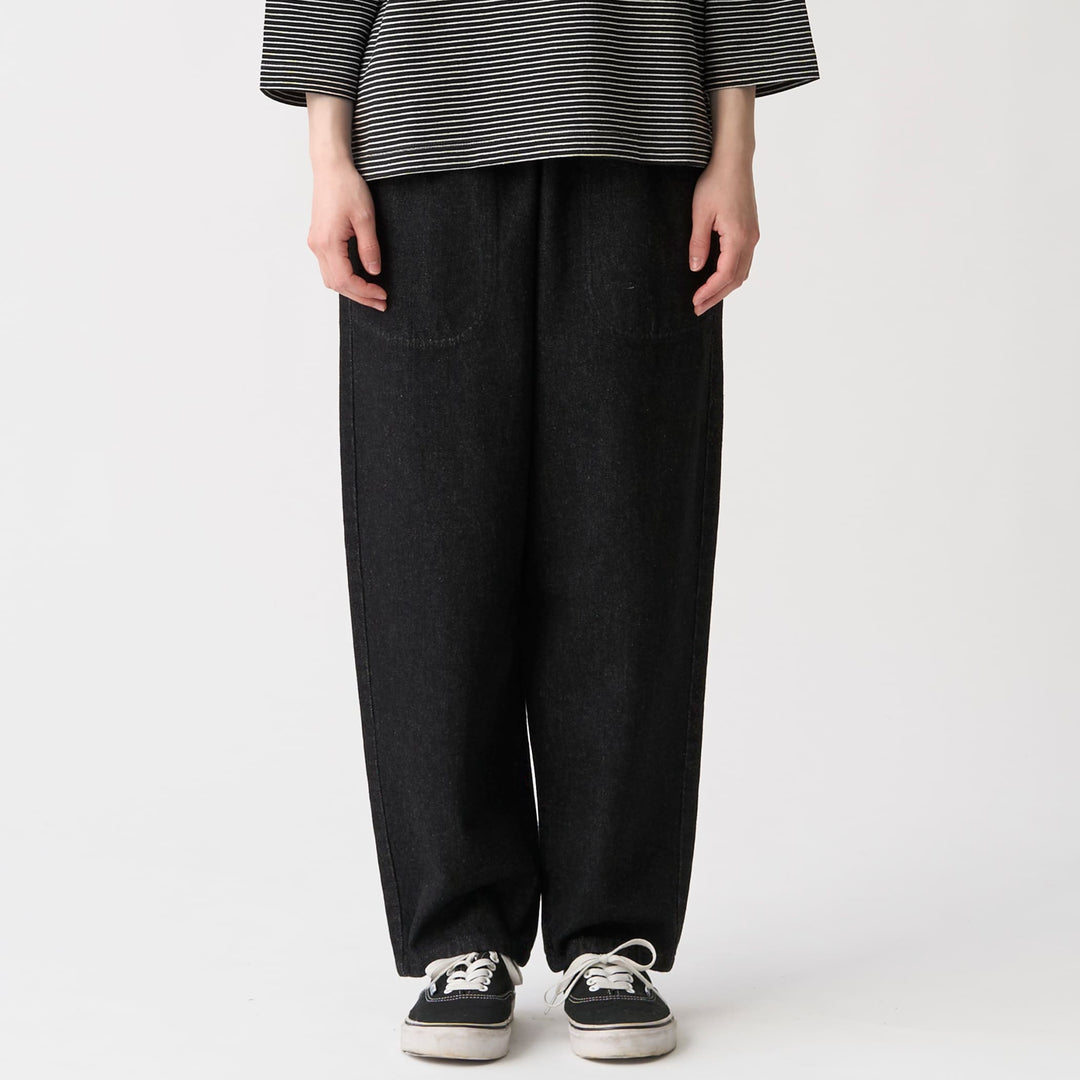 Women’s Black Denim Easy Pants