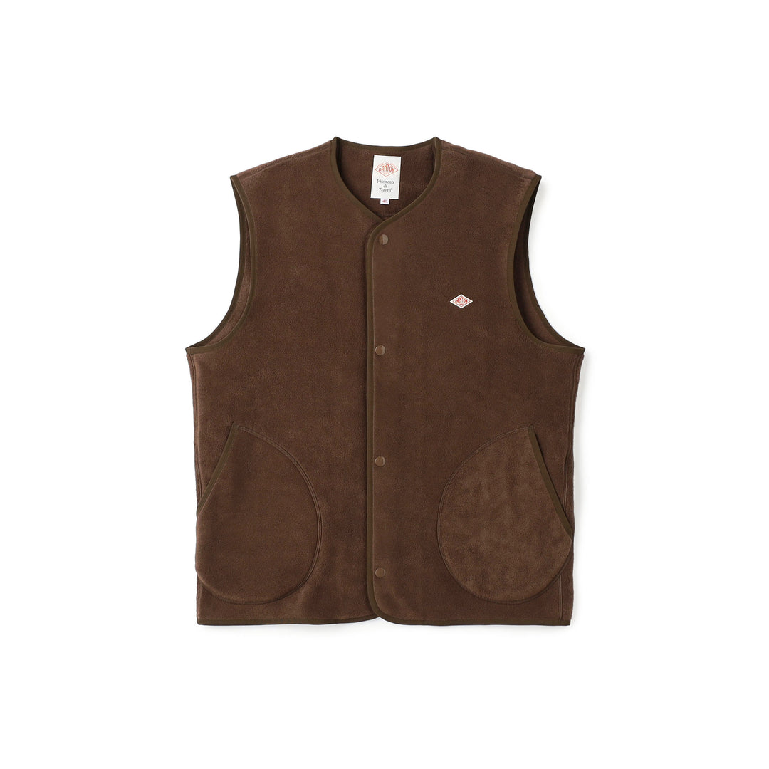 Men's Fleece Collarless Vest