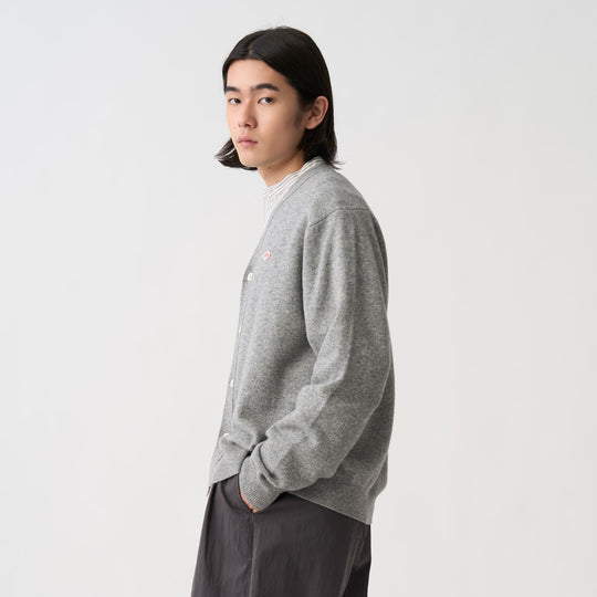 Men's Lambswool V-Neck Knit Cardigan