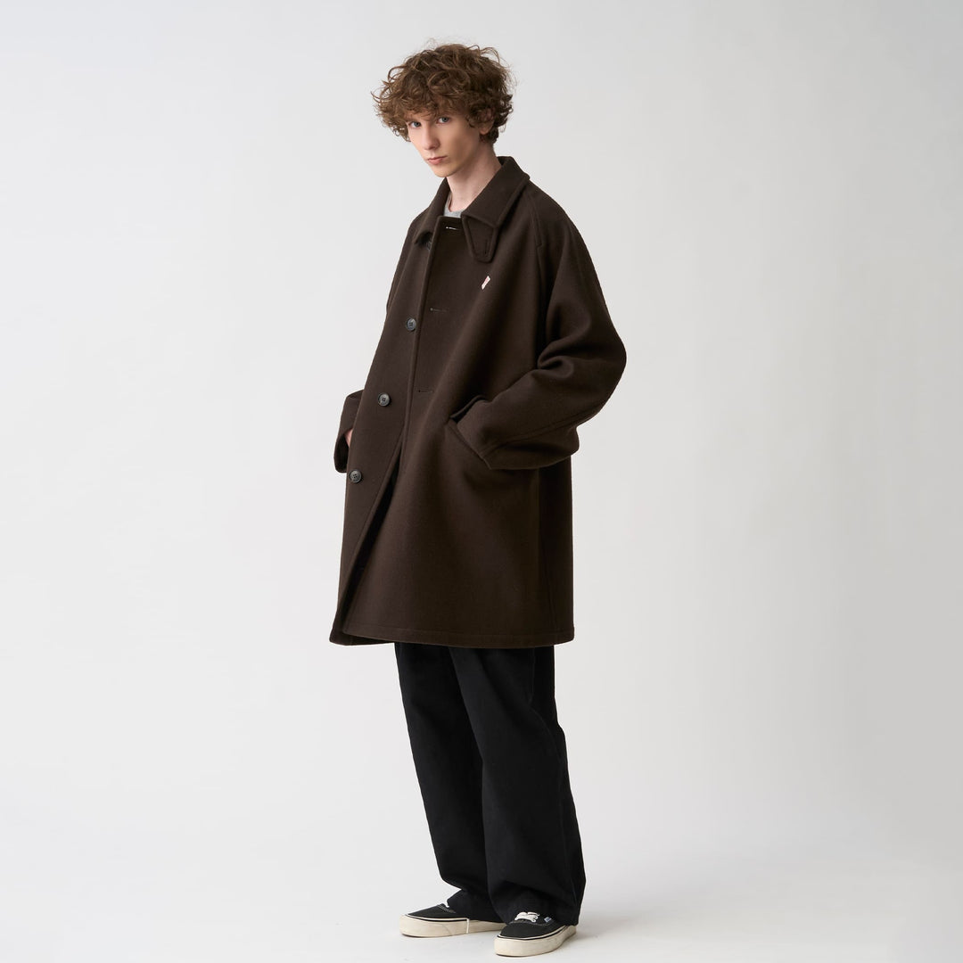 Men's Wool Melton Half Coat