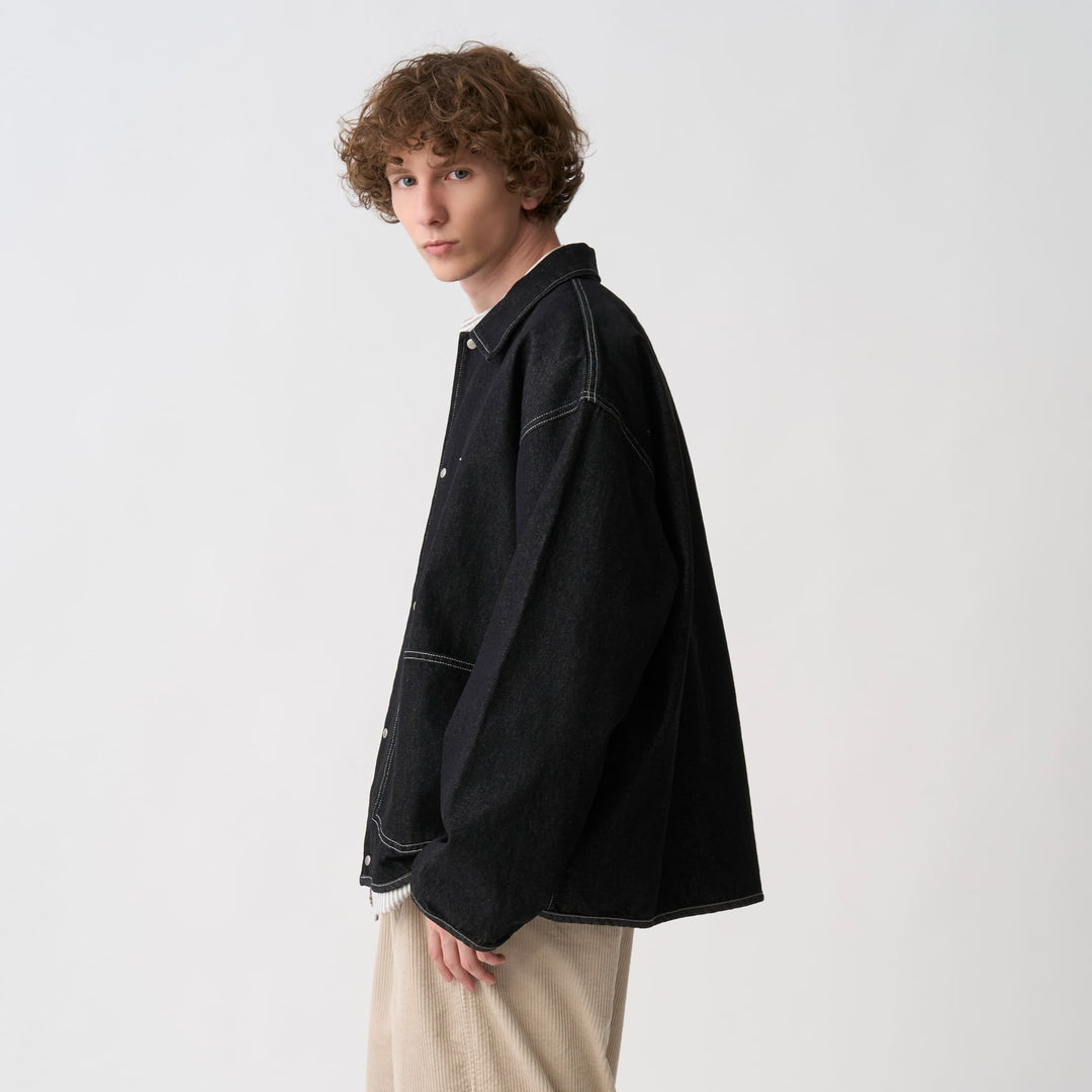 Men's Denim Coverall Blouson