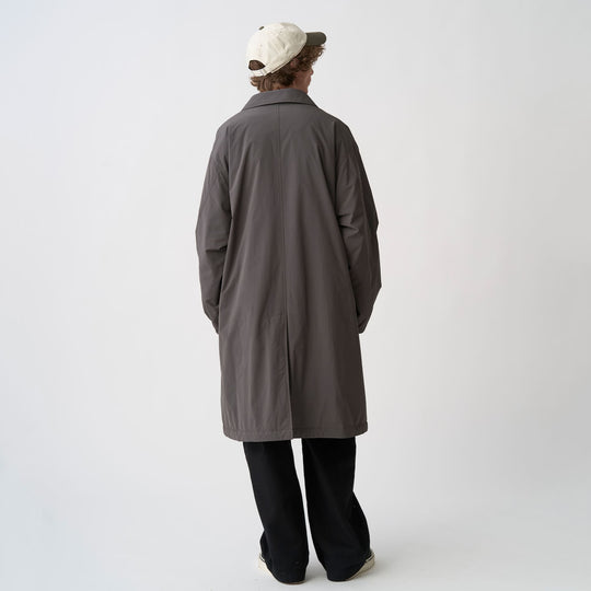 Men's Peach Taffeta Insulation Balmacaan Coat