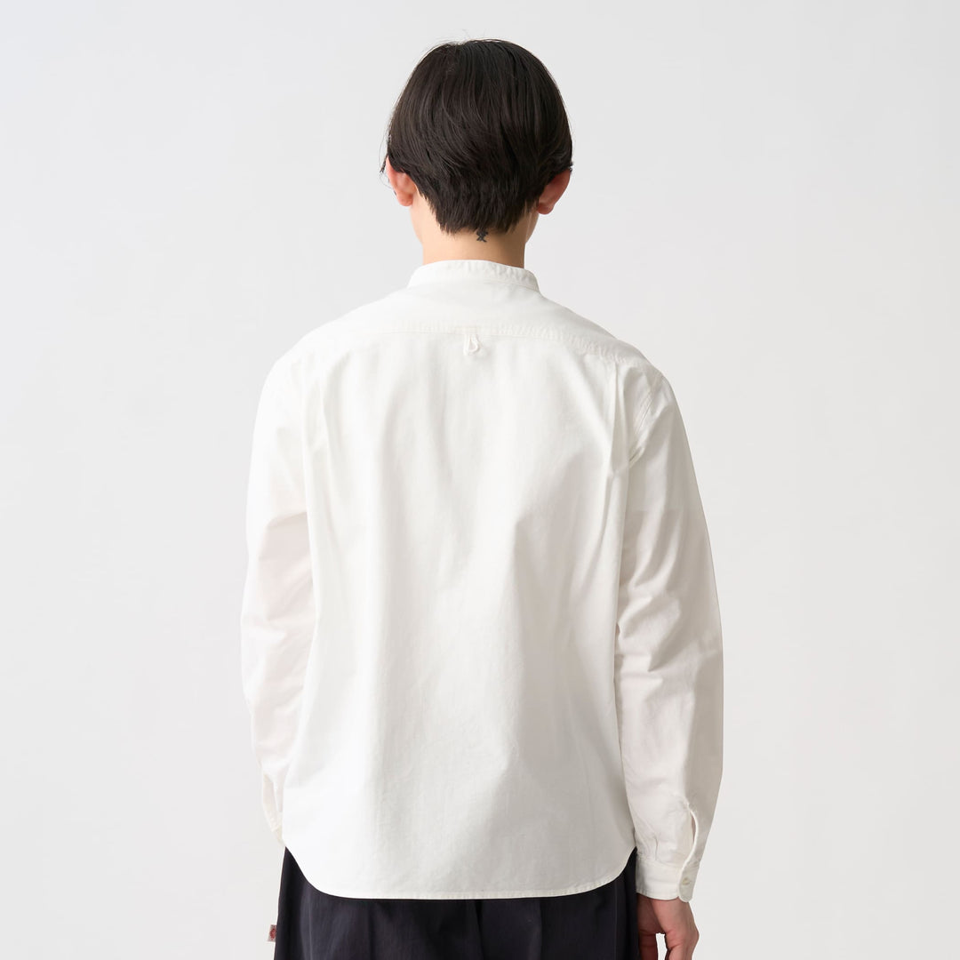 Women's Oxford Band Collar Shirt