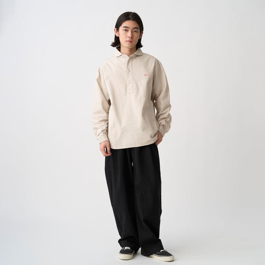 Men's Oxford Round Collar Pullover Shirt
