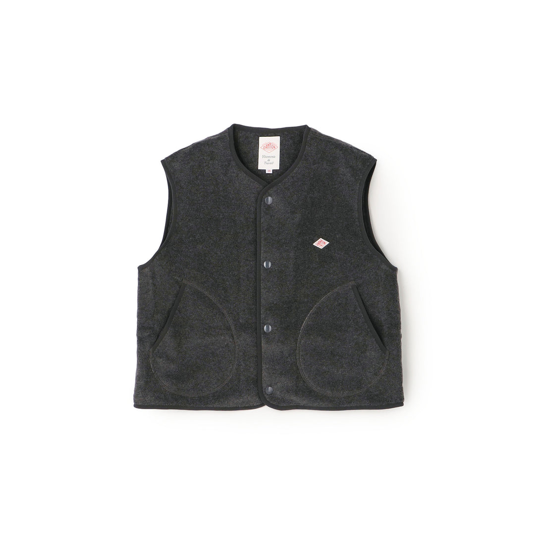 Women's Fleece Collarless Vest