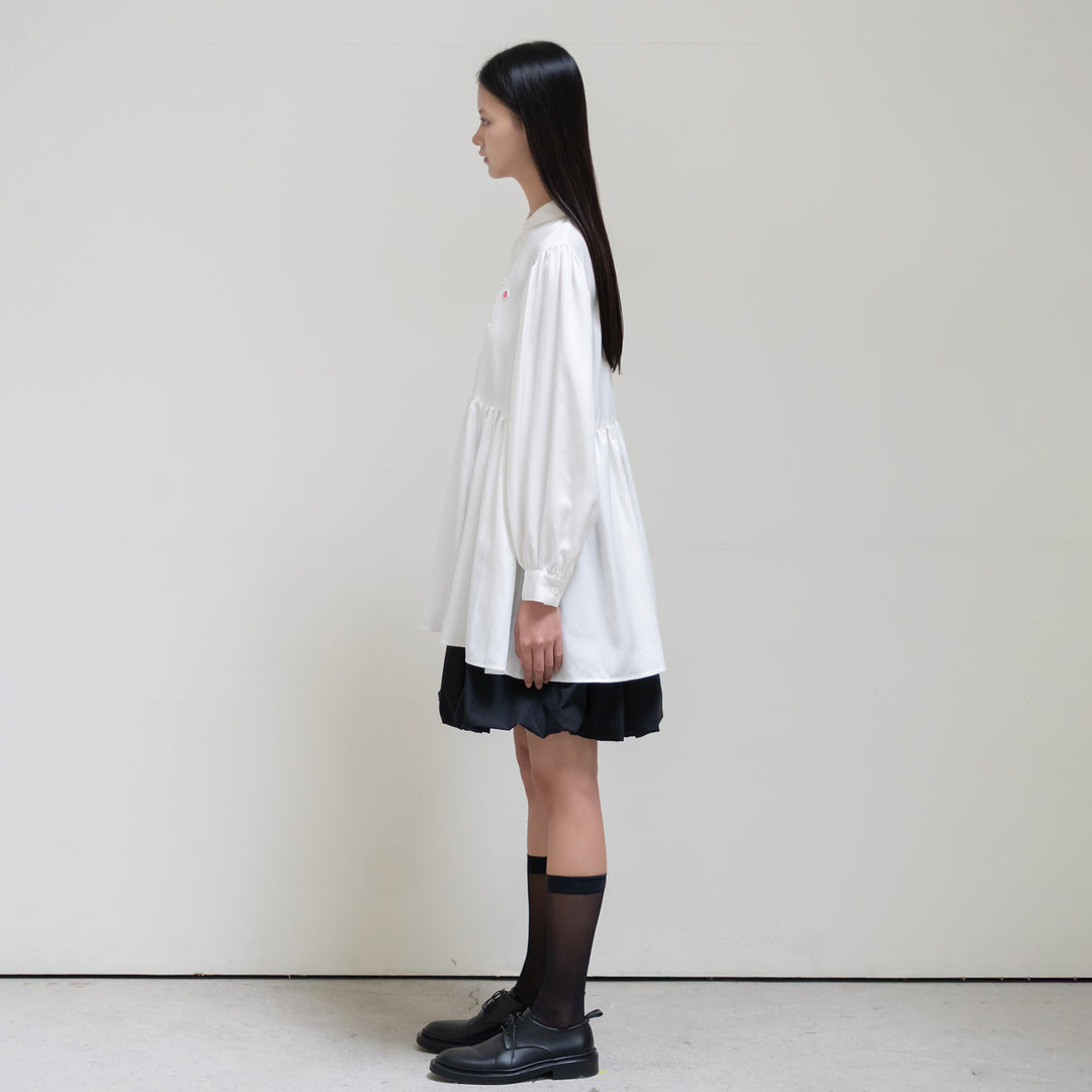DANTON × eunoia - Round Collar Shirt
