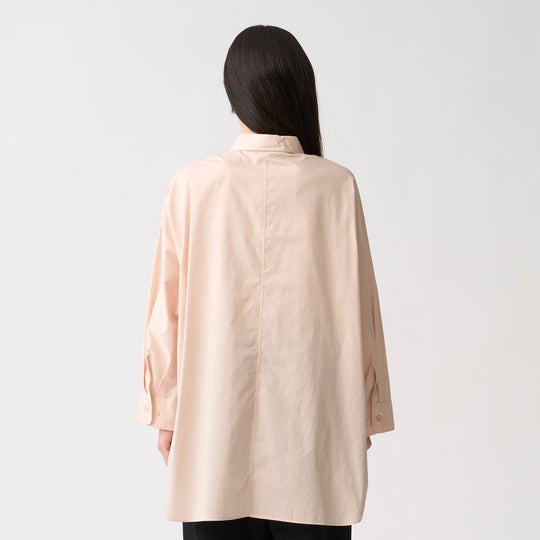 Women's High Count Twill Dolman Sleeve Tunic Shirt