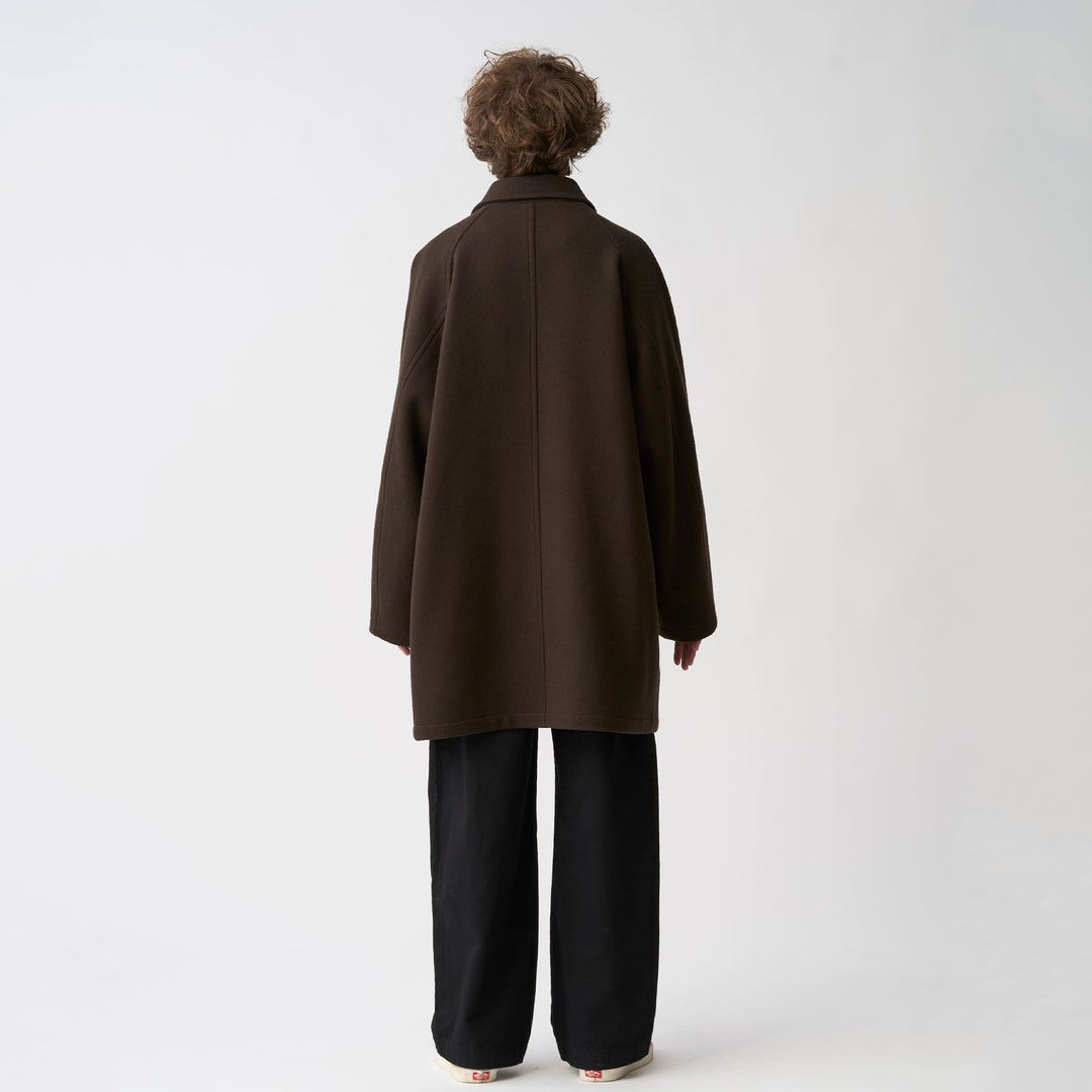 Men's Wool Melton Half Coat