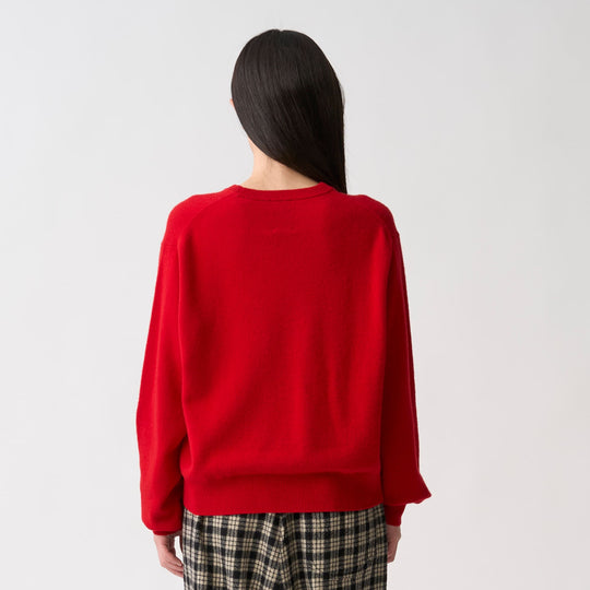 Women's Lambswool Crew Neck Knit Pullover