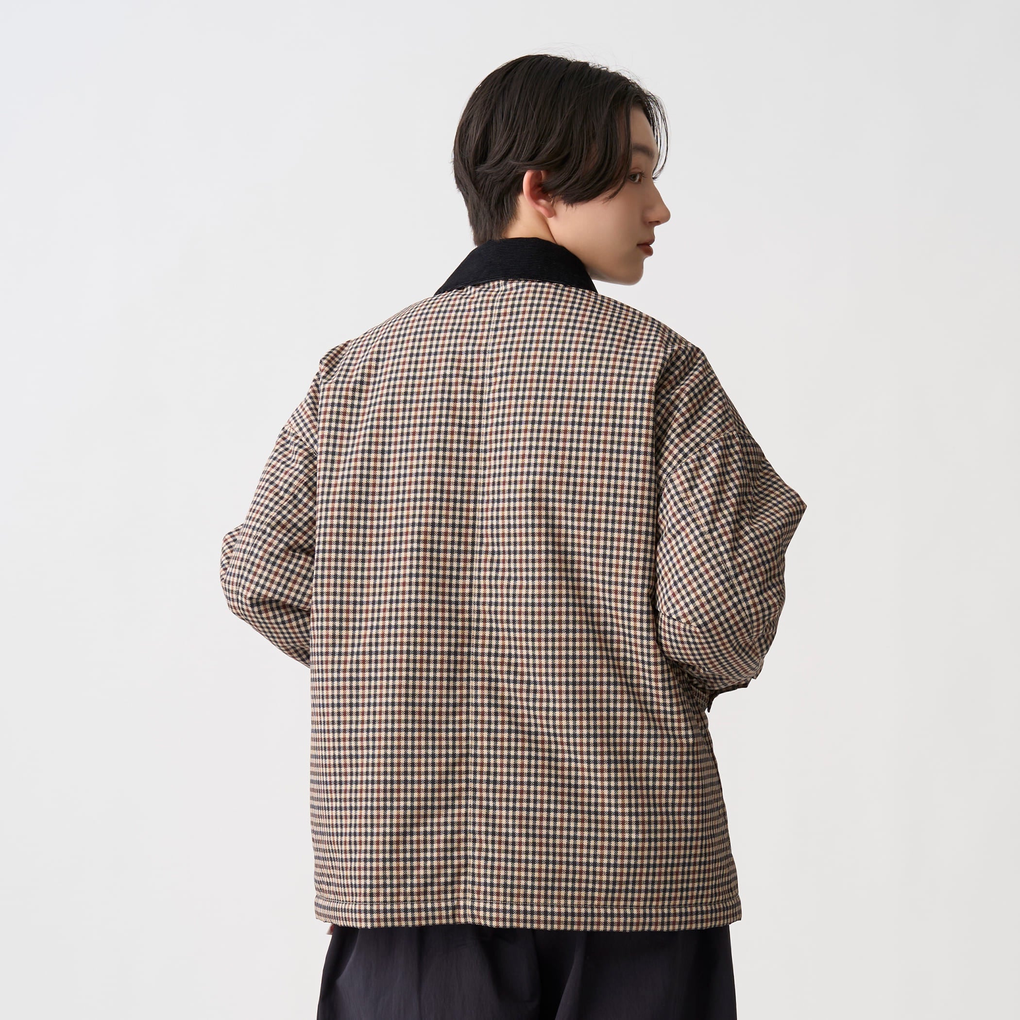 Women's Nylon Tussah Work Jacket Plaid – DANTON