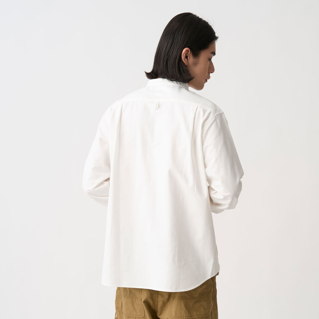 Men's Oxford Band Collar Shirt