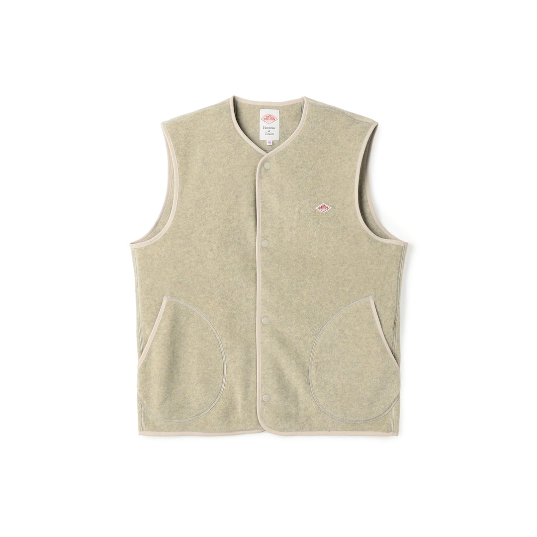 Men's Fleece Collarless Vest