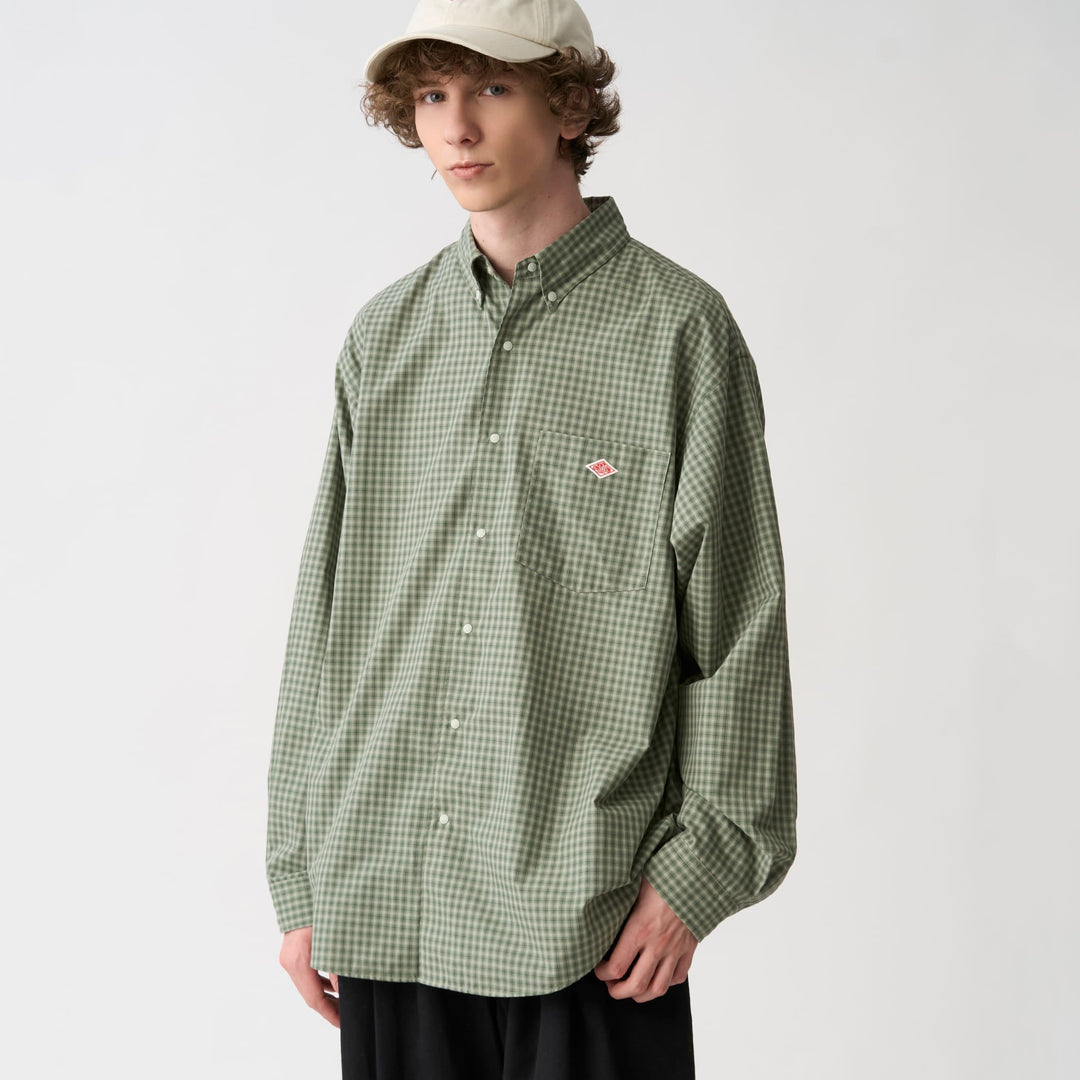 Men's Cotton Twill Button-Down Shirt