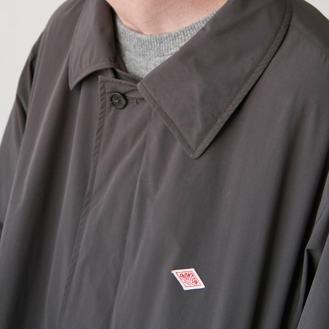 Men's Peach Taffeta Insulation Balmacaan Coat