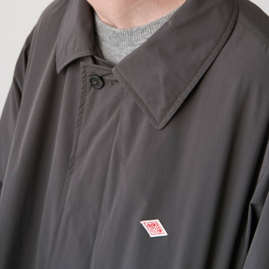 Men's Peach Taffeta Insulation Balmacaan Coat