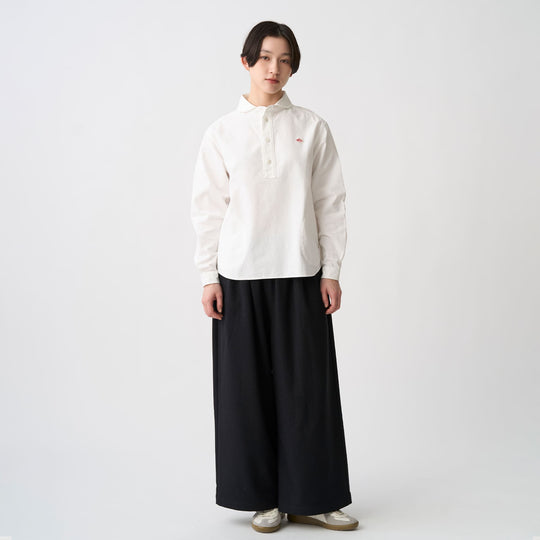 Women's Oxford Round Collar Pullover Shirt