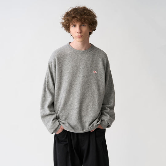 Men's Lambswool Crew Neck Knit Pullover
