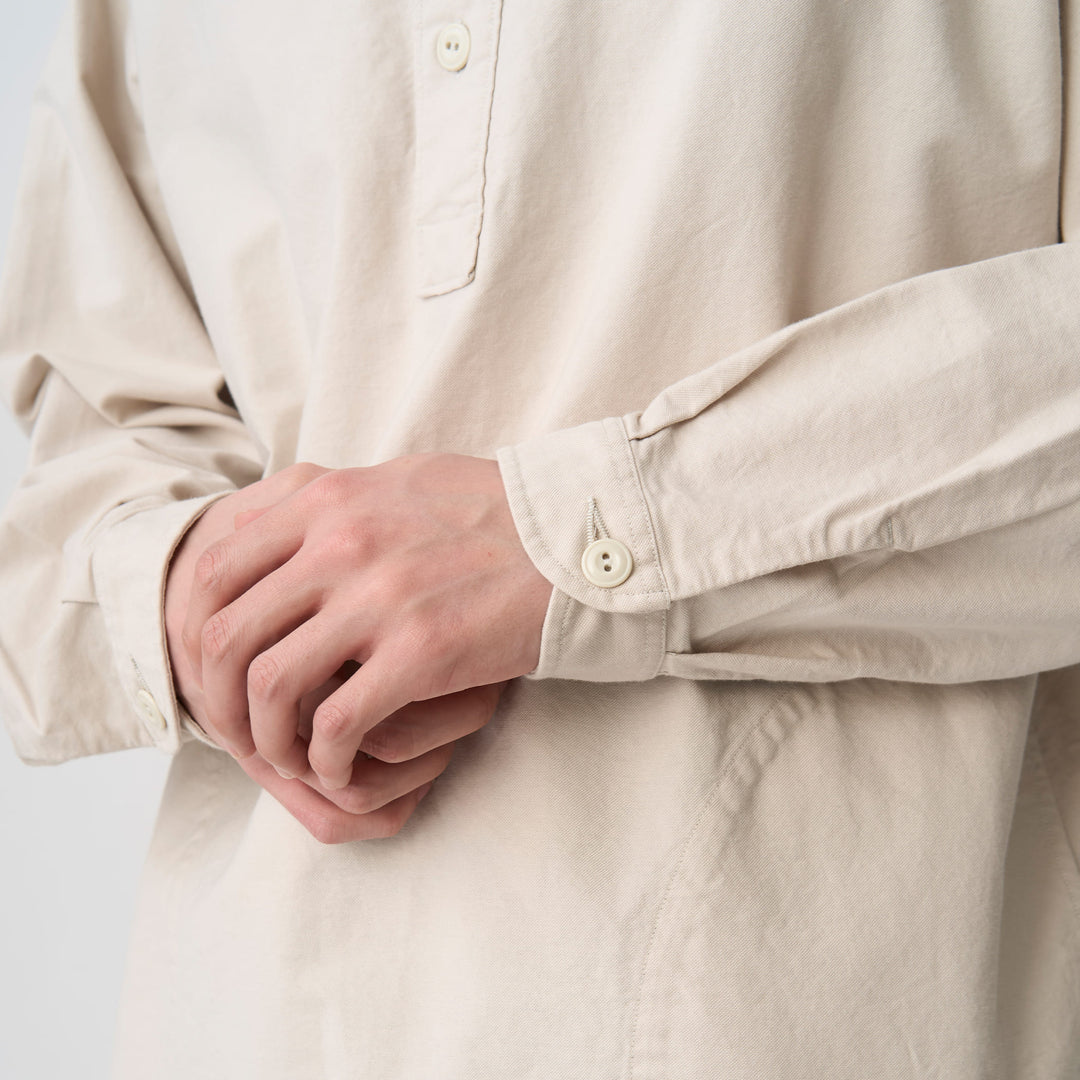 Men's Oxford Round Collar Pullover Shirt