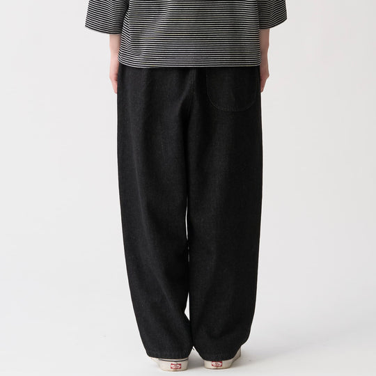 Women’s Black Denim Easy Pants