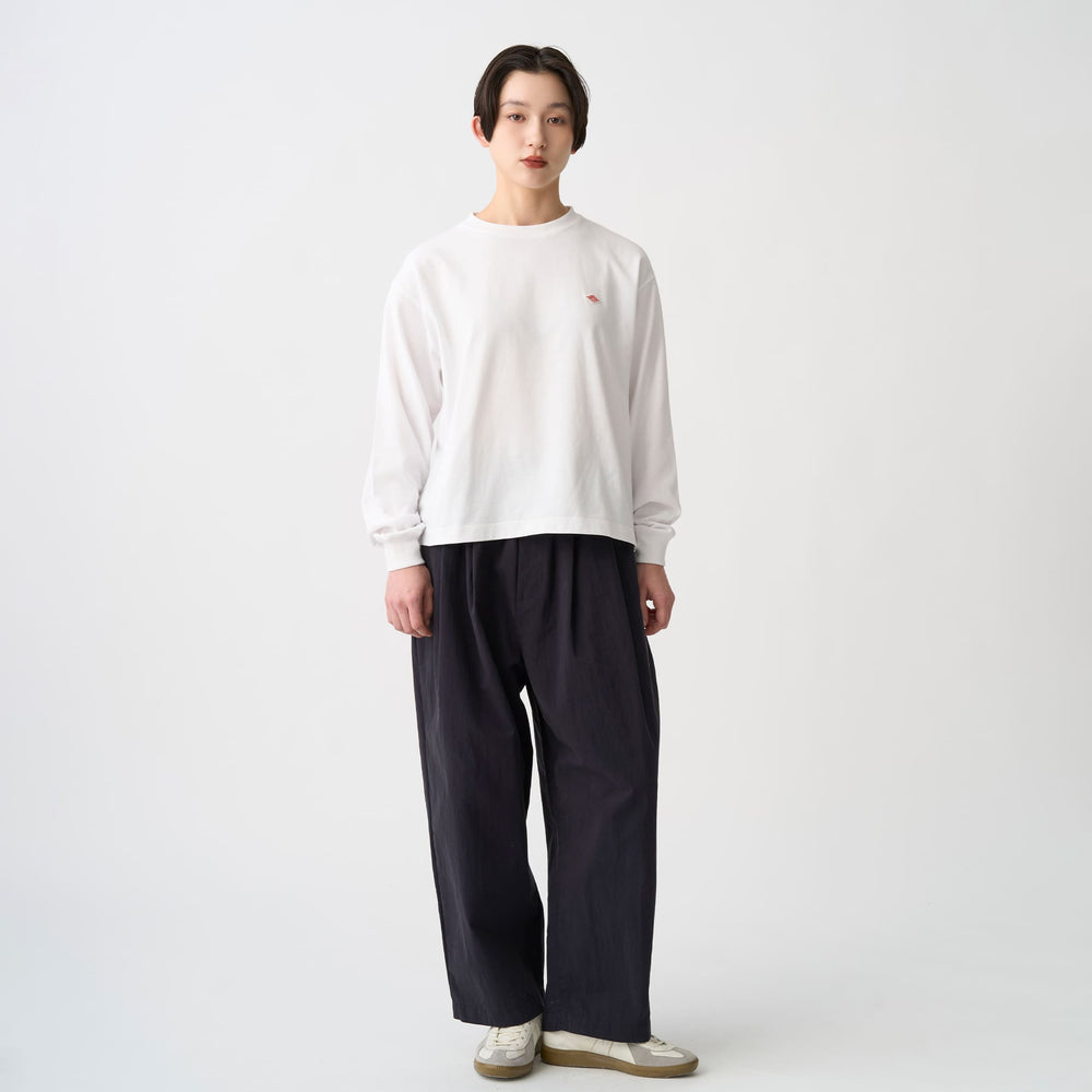 Women's C/N Twill Double Pleated Easy Pants