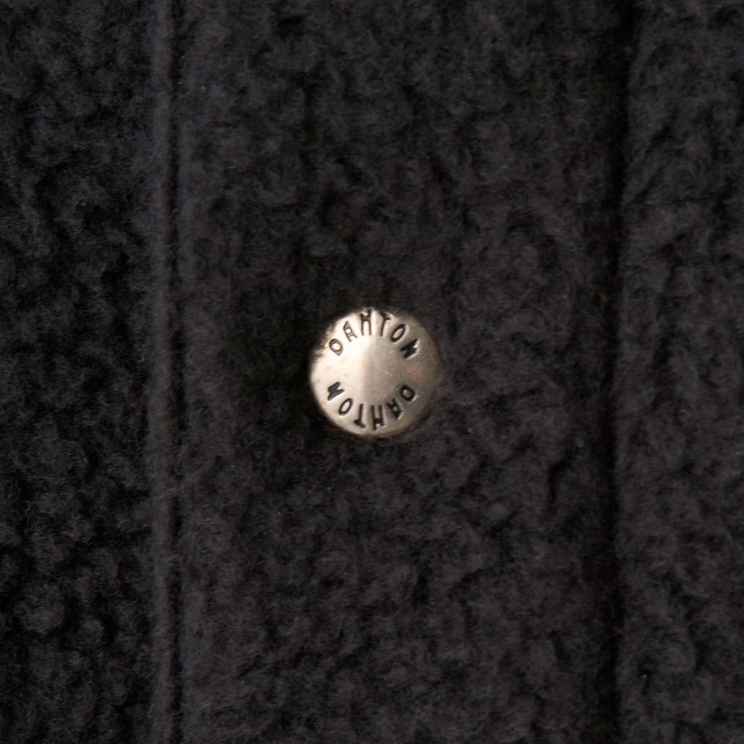 Men's Double Face Boa Stand Collar Cardigan