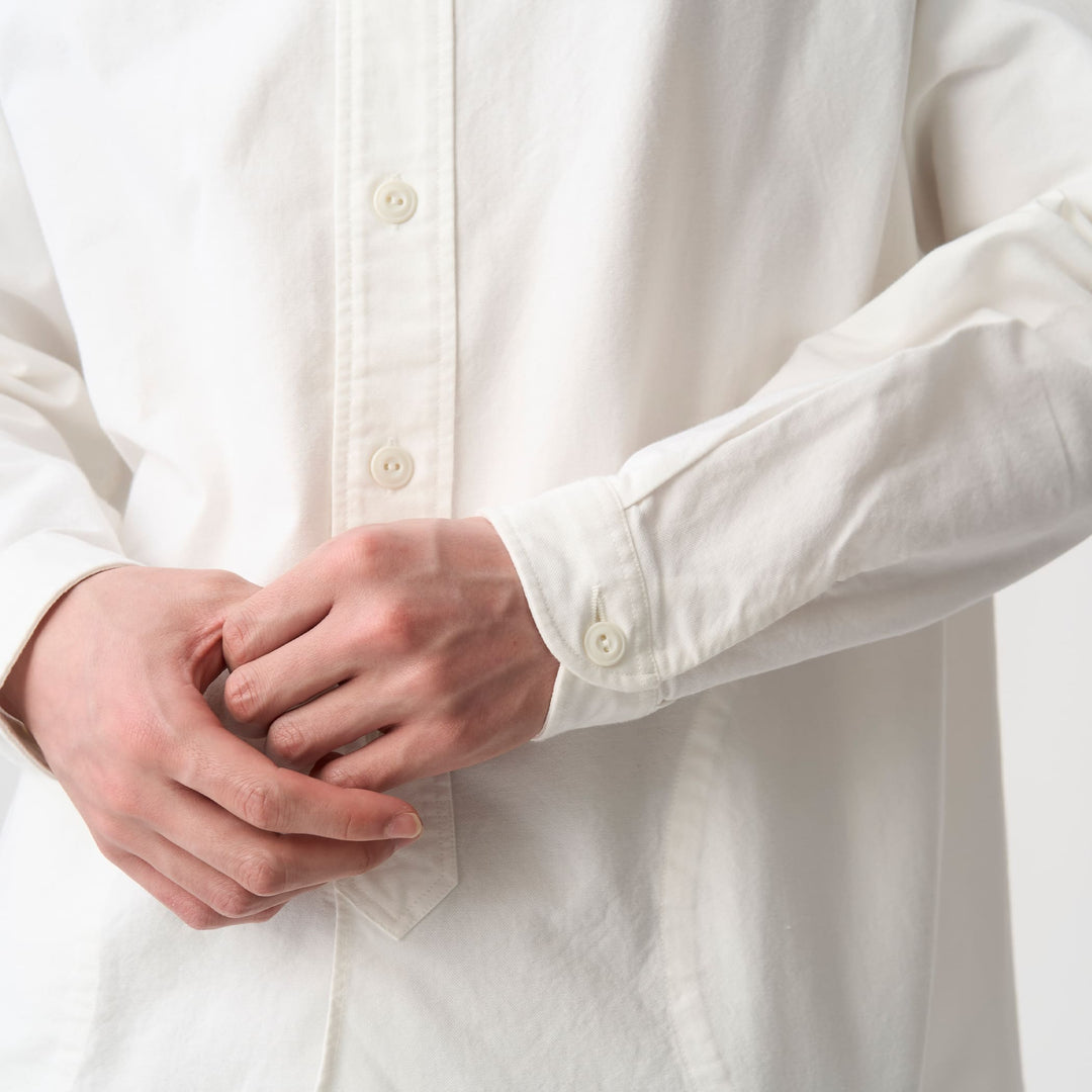 Men's Oxford Band Collar Shirt