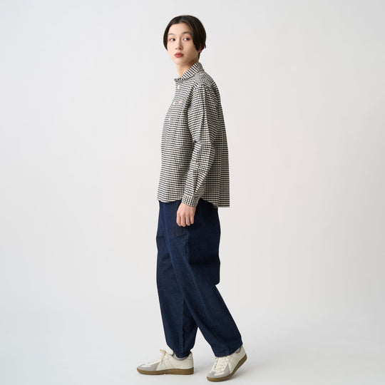 Women's Oxford Round Collar Pullover Shirt Pattern