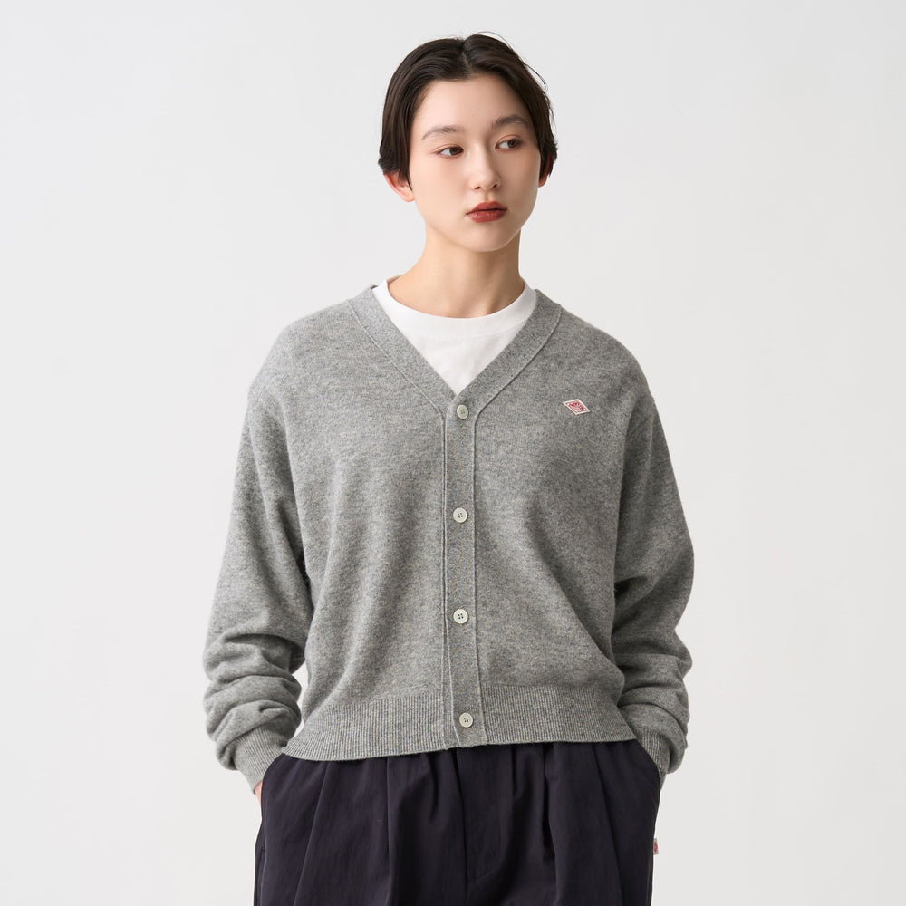 Women's Lambswool V-Neck Knit Cardigan